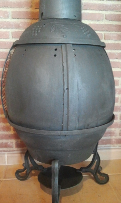 Venta de chimenea de forja exterior