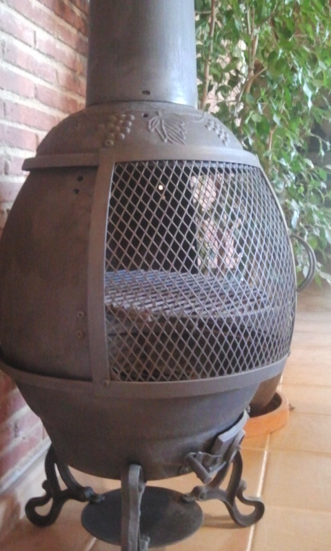 Venta de chimenea de forja exterior